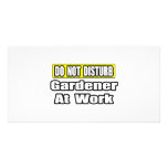 Do Not Disturb...Gardener At Work Photo Greeting Card