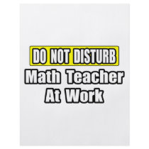 Do Not Disturb...Math Teacher At Work Flyer