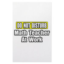 Do Not Disturb...Math Teacher At Work stationery by mathteachershirts Do Not Disturb...Math Teacher At Work stationery