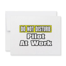 Do Not Disturb...Pilot at Work Personalized Announcement
