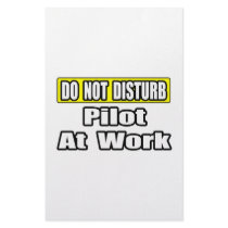 Do Not Disturb...Pilot at Work Personalized Stationery