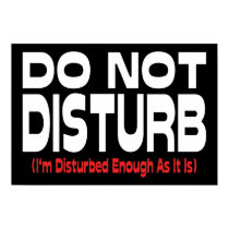 Do Not Disturb Poster posters