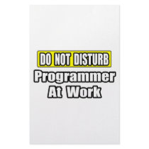 Do Not Disturb...Programmer At Work stationery