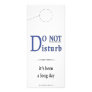 do not disturb personalized rack card