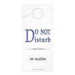 do not disturb customized rack card