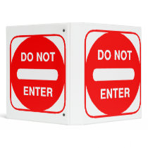 Do Not Enter binders
