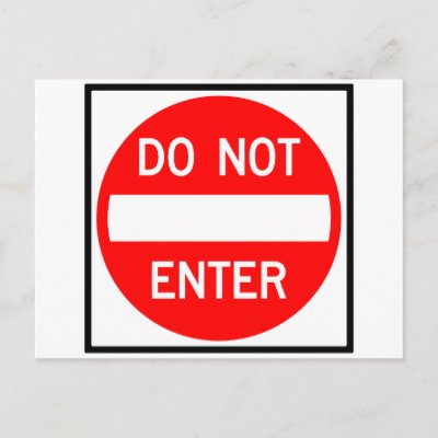 do not entry