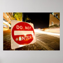 Do Not Enter Poster