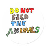 Do Not Feed the Animals Stickers
