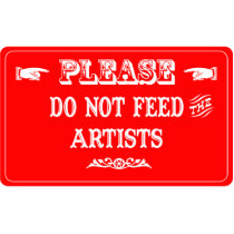 Do Not Feed The Artists photo sculptures