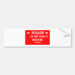 Do Not Feed The Boaters Bumper Sticker