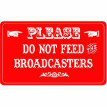 Do Not Feed The Broadcasters photo sculptures