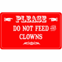 Do Not Feed The Clowns photo sculptures by whatitis Do Not Feed The Clowns photo sculptures