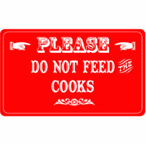 Do Not Feed The Cooks photo sculptures