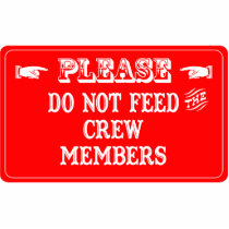 Do Not Feed The Crew Members photo sculptures