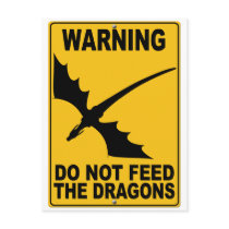 Do Not Feed the Dragons postcards