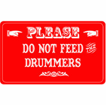 Do Not Feed The Drummers photo sculptures by whatitis Do Not Feed The Drummers photo sculptures