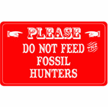 Do Not Feed The Fossil Hunters photo sculptures
