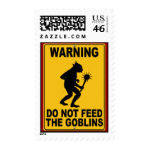 Do Not Feed the Goblins Stamp