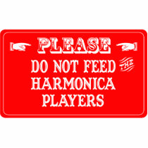 Do Not Feed The Harmonica Players photo sculptures by whatitis Do Not Feed The Harmonica Players photo sculptures