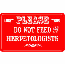 Do Not Feed The Herpetologists photo sculptures by whatitis Do Not Feed The Herpetologists photo sculptures