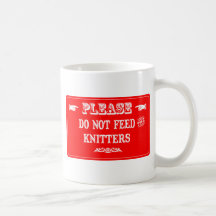 Do Not Feed The Knitters Mug