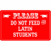 Do Not Feed The Latin Students photo sculptures by whatitis Do Not Feed The Latin Students photo sculptures