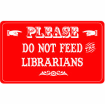 Do Not Feed The Librarians photo sculptures
