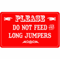 Do Not Feed The Long Jumpers photo sculptures
