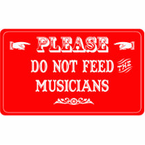 Do Not Feed The Musicians photo sculptures