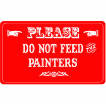 Do Not Feed The Painters photo sculptures