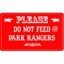 Do Not Feed The Park Rangers photo sculptures by whatitis Do Not Feed The Park Rangers photo sculptures