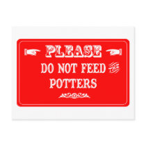 Do Not Feed The Potters postcards by whatitis Do Not Feed The Potters postcards