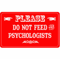 Do Not Feed The Psychologists photo sculptures