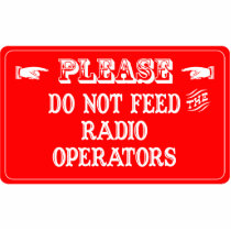 Do Not Feed The Radio Operators photo sculptures