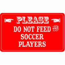 Do Not Feed The Soccer Players photo sculptures by whatitis Do Not Feed The Soccer Players photo sculptures