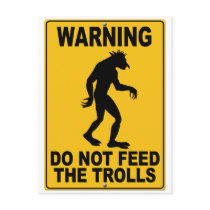 Do Not Feed the Trolls postcards