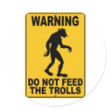 Do Not Feed the Trolls stickers by thefrozenduck Do Not Feed the Trolls stickers