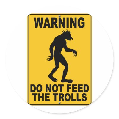 Do Not Feed the Trolls sticker