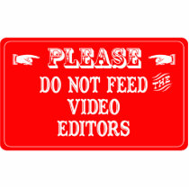 Do Not Feed The Video Editors photo sculptures by whatitis Do Not Feed The Video Editors photo sculptures