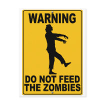 Do Not Feed the Zombies postcards
