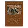 do not look anxiously about you bird on arch greeting card