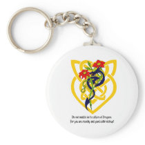 Do not meddle in the affairs of Dragons. Key Chain