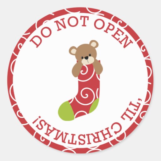 do-not-open-til-christmas-stickers-zazzle