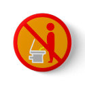 DO NOT PEE TOILET ROAD SIGN buttons by Sofia_Youshi DO NOT PEE TOILET ROAD SIGN buttons