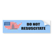 Do Not Resuscitate bumper stickers by Politicaltshirts Do Not Resuscitate bumper stickers