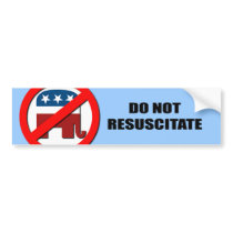 Do Not Resuscitate bumper stickers by Politicaltshirts Do Not Resuscitate bumper stickers
