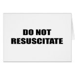Do Not Resuscitate Card