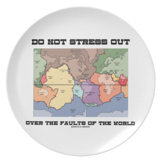 Do Not Stress Out Over The Faults Of The World Plate