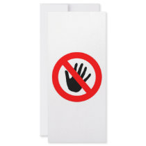 Do not touch rack cards
